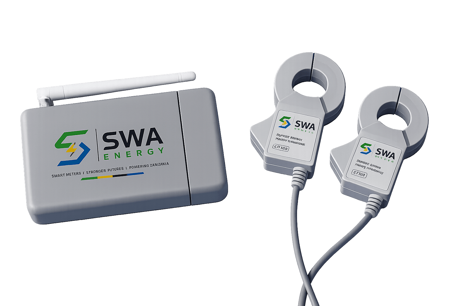 SwaEnergy Sniffer hardware device with clamp sensors